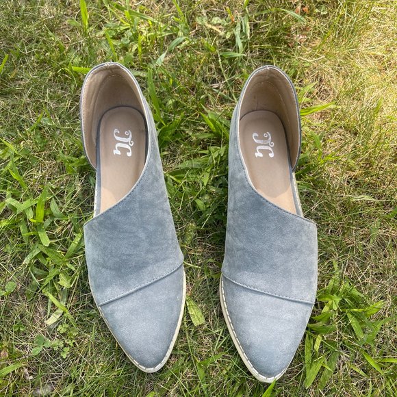 JG Open side Faux Suede Shoes - Picture 1 of 6